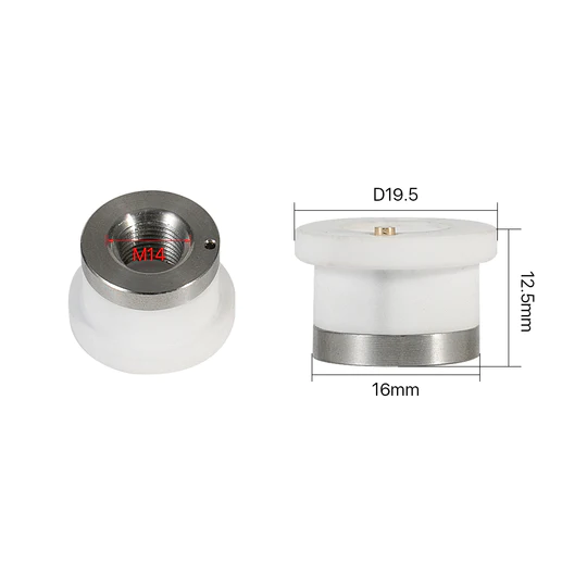 Ceramic Ring Dia 19.5 H12.5 M14 for Raytools